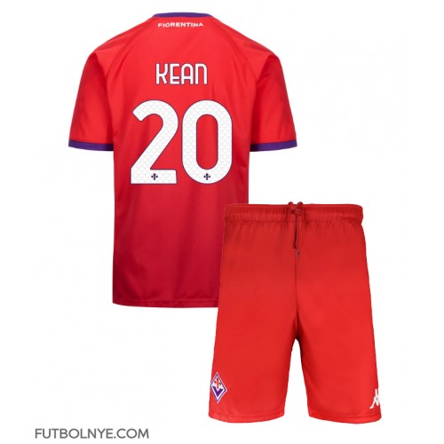 Camiseta Fiorentina Moise Kean #20 Tercera Equipación para niños 2024-25 manga corta (+ pantalones cortos)